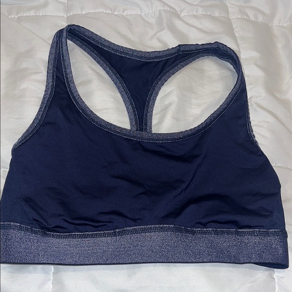 aerie Other - Aerie Medium Racerback Sports Bra Denim Blue | Adjustable Back Hook Closure